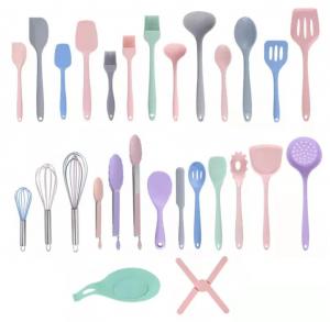 Cheap Anti Scald Anti Aging Silicone Fork And Spoon Set For Kitchen Baking Cooking wholesale