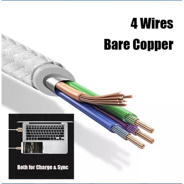 3m 10ft Micro USB V8 Cable , Flexible Mobile Phone Charging Cable