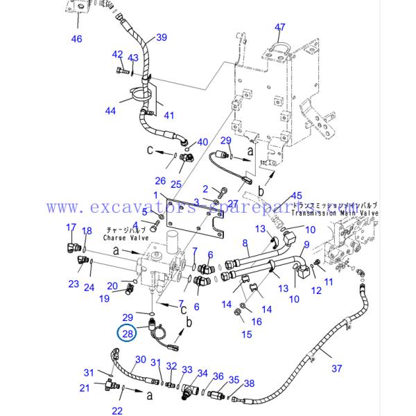 Switch 421-43-32922 4214332922 Excavator Spare Parts For WA380 WA450 WA470 Wheel Loader