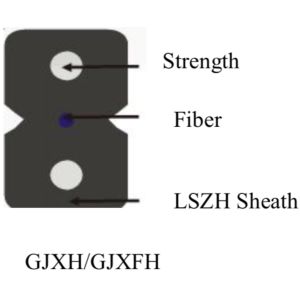 China Outdoor Fiber Optic Cable With Steel Wire FRPLSZH on sale