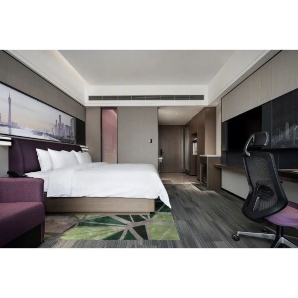 HDF Teak Wood Bespoke Hotel Furniture Black Walnut Custom Hotel Lobby Seating