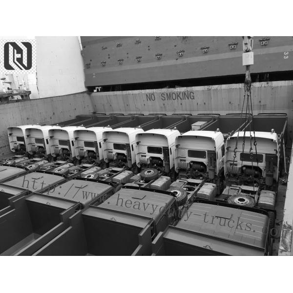 336hp Red Left Hand Drive Dump Truck 6x4 Sinotruk Howo7 Brand URO II Emission