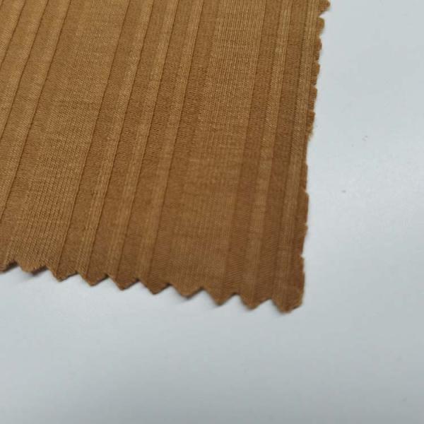 Shaoxing Feimei Factory Cotton Rayon Knitted Rib Fabric for Garment