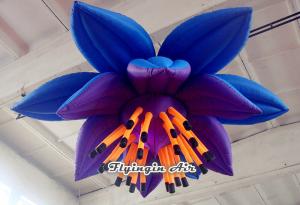 3m Hanging Inflatable Flower for Wedding, Party, Concert and Event Decoration
