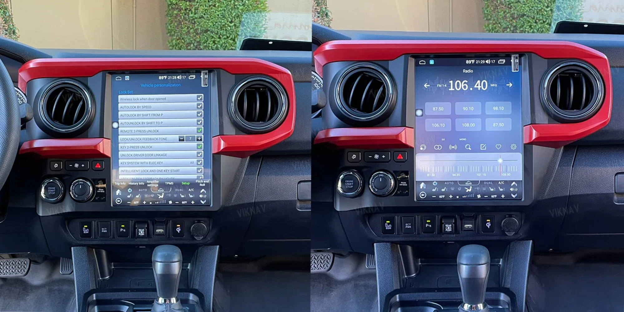 Viknav 12.1 INCH Car Radio For Toyota Tacoma 2016-2023 Vertical Screen Android Auto Carplay Stereo Car GPS Navigation