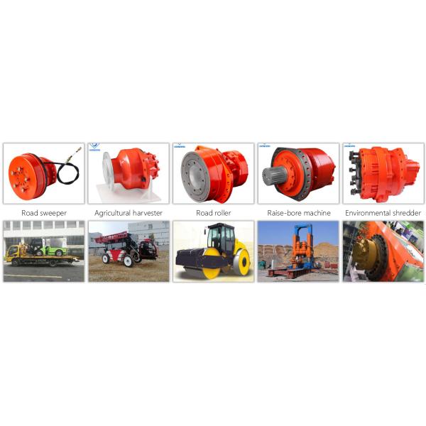 190 R/Min High Pressure Hydraulic Drive Motor Radial Piston Type MS05