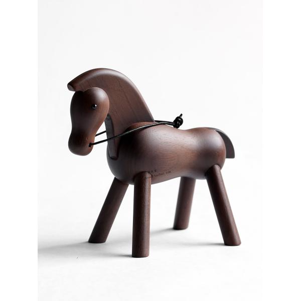 Exclusive Oak Beech Handcrafted Wooden Animals Wooden Horse Toy For Baby