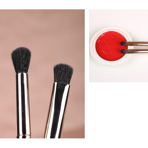 Wool / Customized Vegan Makeup Brushes Cruelty Free With White Canvas Bag