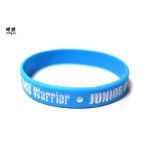 China Trendy Silicone Awareness Bracelets , Personalized Rubber Band Bracelets For Kids on sale