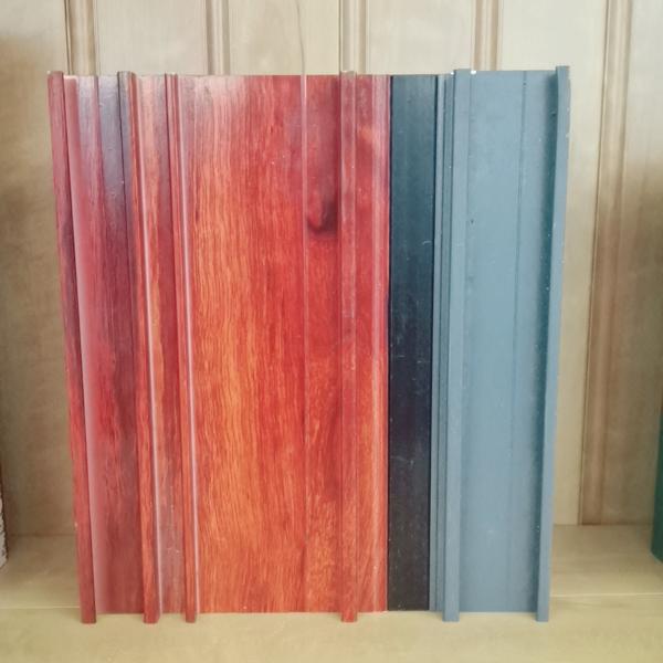 Wooden Color Tempered Glass Aluminum Awning Window Top Hung