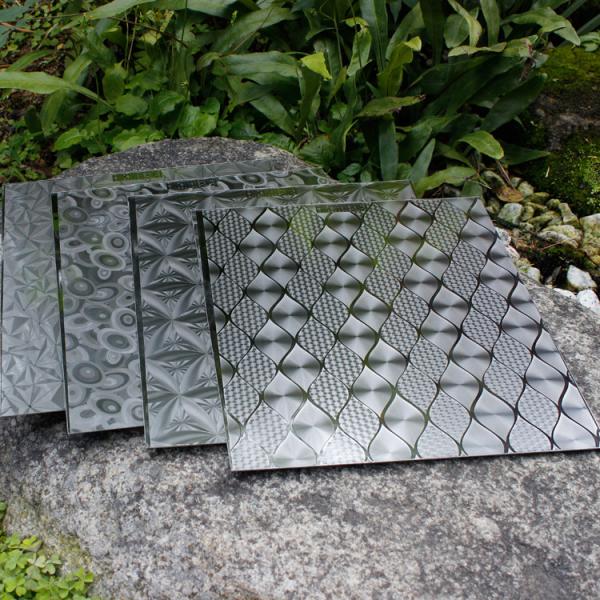 JIS 304 Embossed Stainless Steel Sheet Kitchen Wall Panels 0.3mm - 3mm Flower Pattern