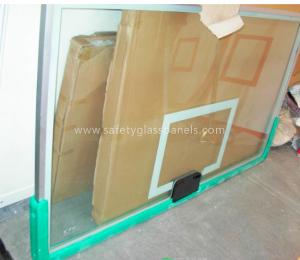 China 72 Inch Glass Basketball Backboard In Ground Basketball Hoops on sale