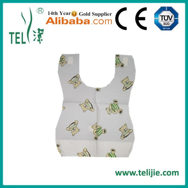 OEM Printed 36*66cm Disposable Child Bibs