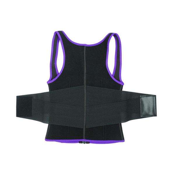 Elastic Belt Zipper Closure Workout Waist Trainer Vest Women'S Plus Size