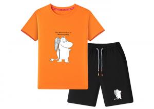 Cheap Cotton Children Fashion Wear , Short Printed Kids Summer Sets Clothing wholesale