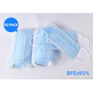 China Personal Antibacterial Disposable Earloop Face Mask With CE FAD Certification on sale
