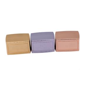 Cheap Small Size Various Colors Perfume Bottle Tops Zinc Alloy Square Perfume Cover wholesale