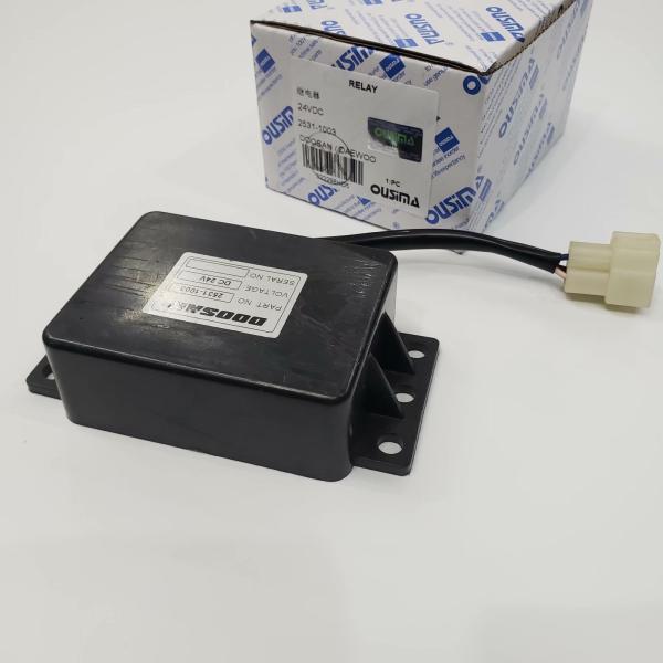 OUSIMA 2531-1003 24V Excavator Parts Time Relay 25311003 For DOOSAN Excavator