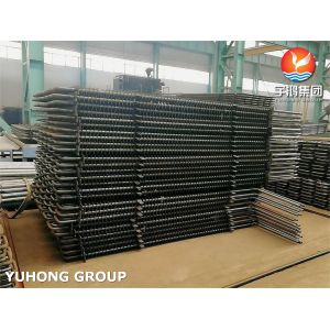 Seamless Steel Square ASME SA179 U+H Type Fin Tube Boiler Pressure Parts Economizer