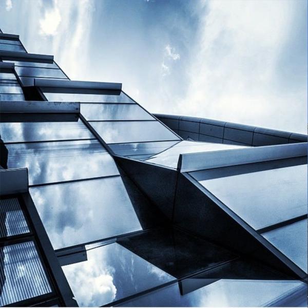 Modern Metal Curtain Wall Rectangular Shape Weatherproof Powder Coating Curtain Wall