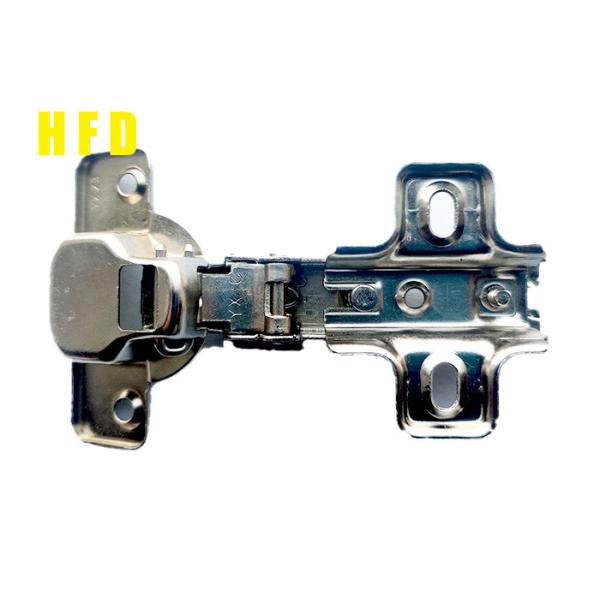 Two Hole Stainless Steel 201 Overlay Cabinet Hinges 11.5mm Depth