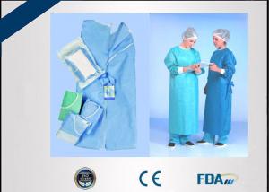 China Disposable Blue Surgical Gown High Performance For Hospital Operation Room on sale
