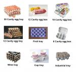 4000pcs/h 8 sides rotary type automatic egg tray machine with 6 layer drying