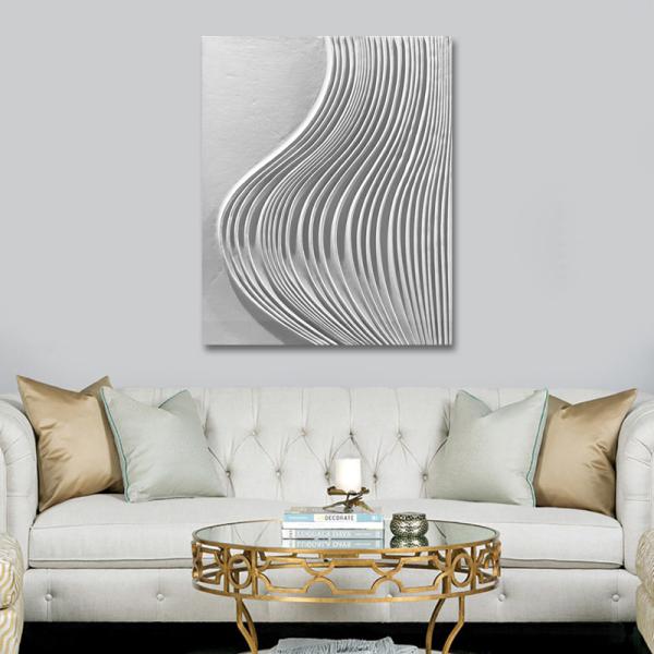 100% Handmade White Artist Painting Engraving Craft for Interior Art Wall Decorations