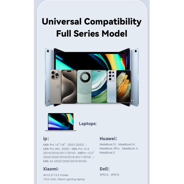 ES-X55 Series Magnetic Absorption Quick Charge Cable USB C To Type C Cable 100W 240W 1m