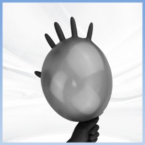 Lightweight Breathable Household Cleaning Gloves PVC Black Gloves