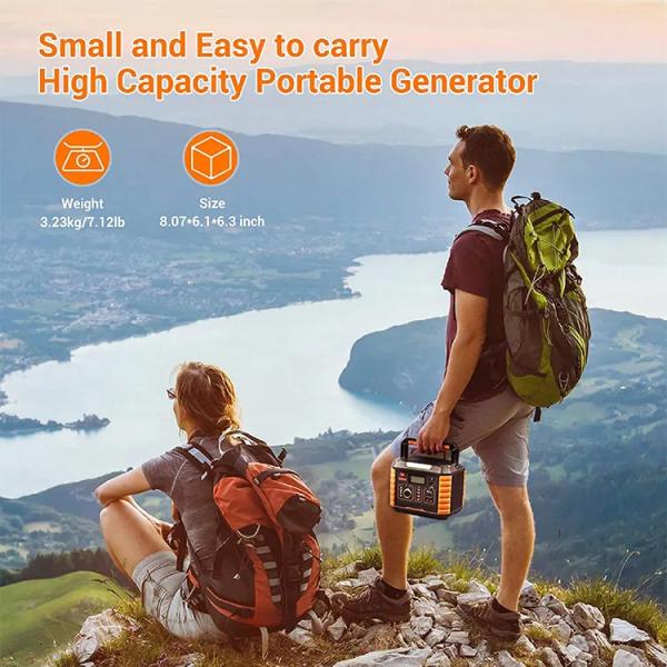 330W Portable Power Station Solar Lithium Battery Bank For Portable Power Pack
