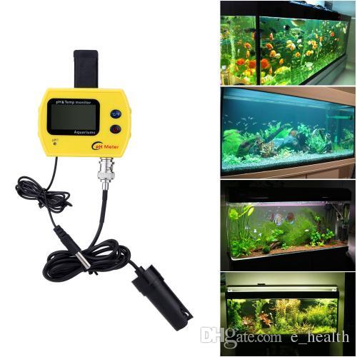 Online pH Meter for Aquarium Acidimeter Water Quality Analyzer pH & TEMP Meter Measure E1147