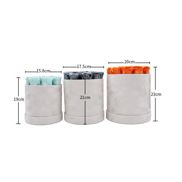 Velvet Style Eternal Flower Box Wedding Home Decor The Best Gift To Accompany Her Preserved Flower For Valentines Day