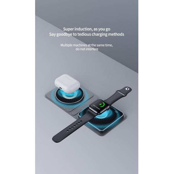 Wireless Charging Pad High Charging Efficiency Wireless Travel Charger