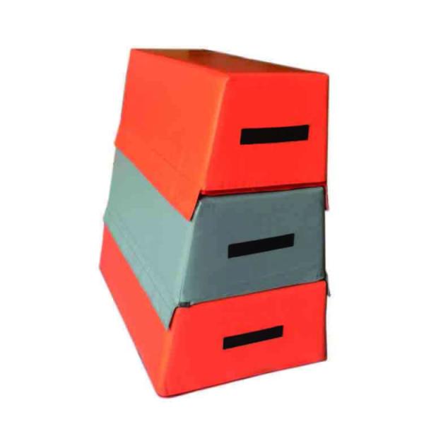 Yellow Gym Vaulting Horse , Pommel Horse Gymnastics For Outdoor Playground