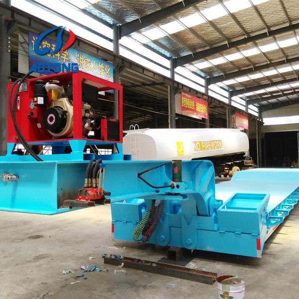 Low Bed Trailers Semi Truck Trailer 60 Ton Lowboy Trailer 3 Axles Excavator Carrier Truck