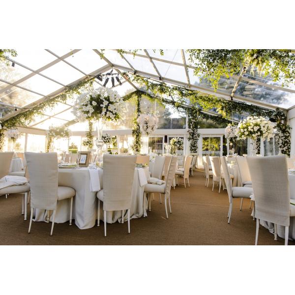 Transparent PVC Wedding Event Tents , Large Event Tents For Wedding Ceremony