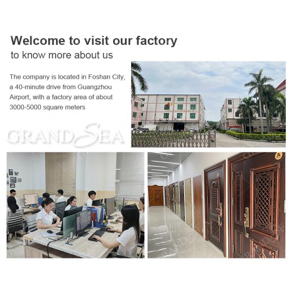 Grandsea Entrance Luxury Double Front Armored Steel Exterior Turkish Others Porta Security Door for Home