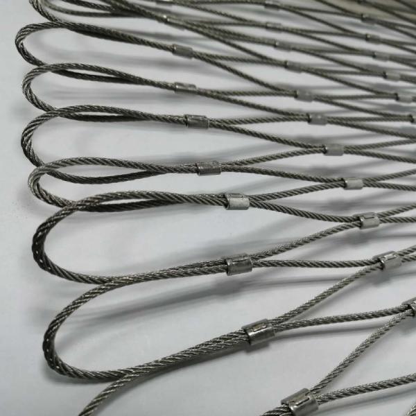 30 x 30mm 10m/Roll stainless steel rope mesh Protecting Zoo Fence