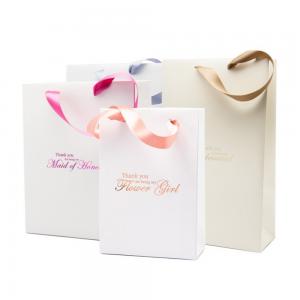 Cheap Custom Craft Christmas Gift Favour Paper Bags White Luxury Paper Bag Thank You Bags For Boutique wholesale