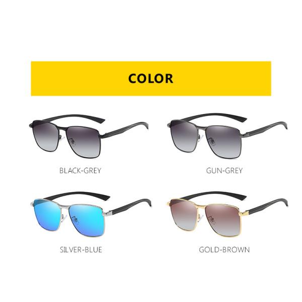 TR90 Custom Polarized Sunglasses UV400 Mens Driving Blue Lens