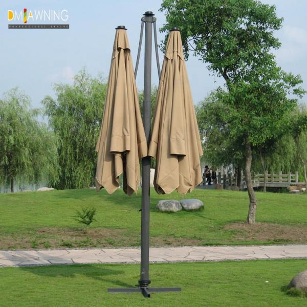 Hanging Aluminium Outdoor Patio Umbrella For Balcony Square Cantilever Umbrella