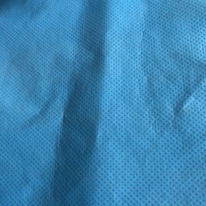 China 100% Blue Color Anti Static Disposable Sms Fabric Roll For Making Medical Gown on sale