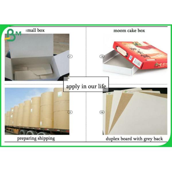 250g 325g High Folding Resistance Coated Duplex Board With Back Grey Free Sample
