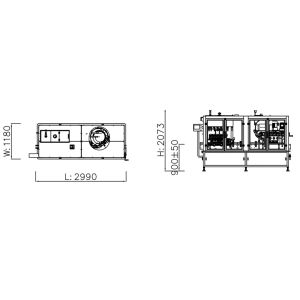 Piston Filling Linear Capping Machine Automatic Integrated