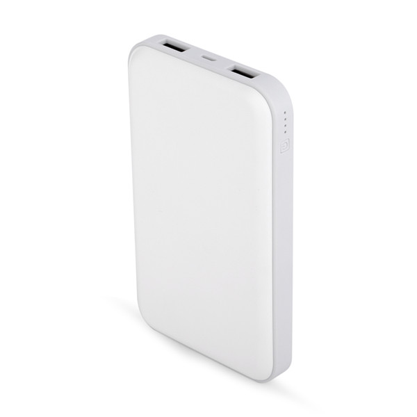 10000mAh Two Charging Port Lipstick Power Bank Ultra Slim ABS Shell Casing