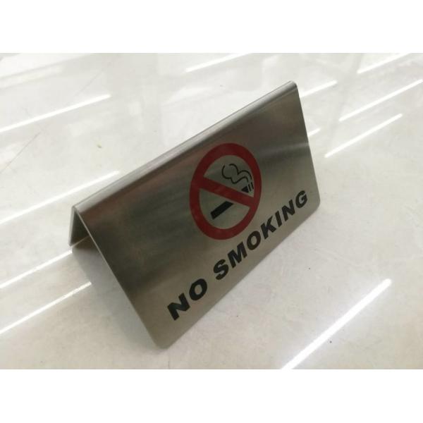 SS Stackable Table Tent Signs / " Smoking Area " " No Smoking " Warning Symbol Room Service Indicator