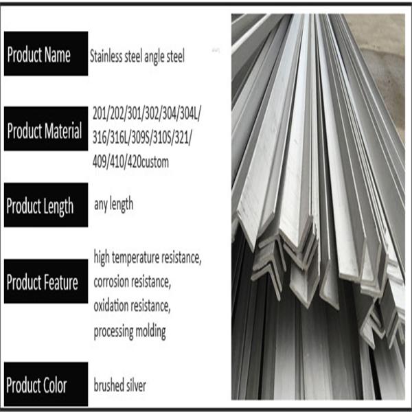 Modern Design Jis En Gb High Quality Angle bar Stainless Steel 304 Stainless Steel Angle bar Modern Design for Office Building