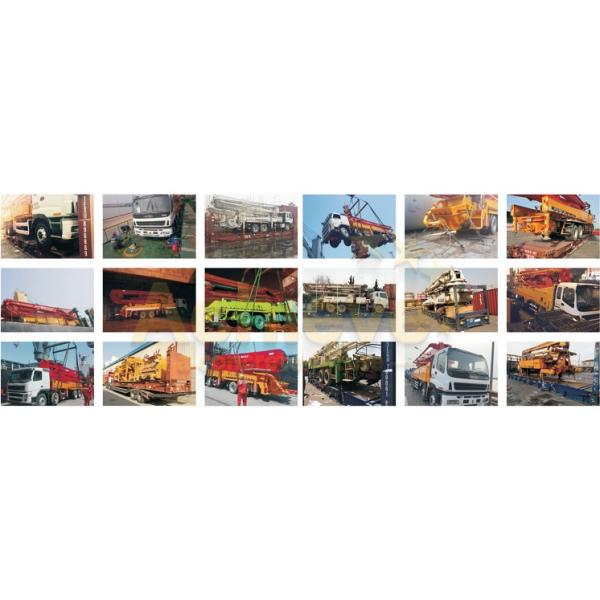47M Used ZOOMLION Concrete Pump Boom Benz Chassis Concrete Mixer Truck