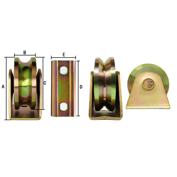 Universal Sliding Door Gate Roller Wheel Pulley With Separated Body